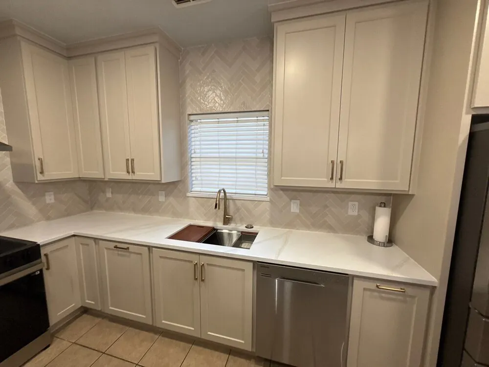 Finished kitchen interior after remodeling