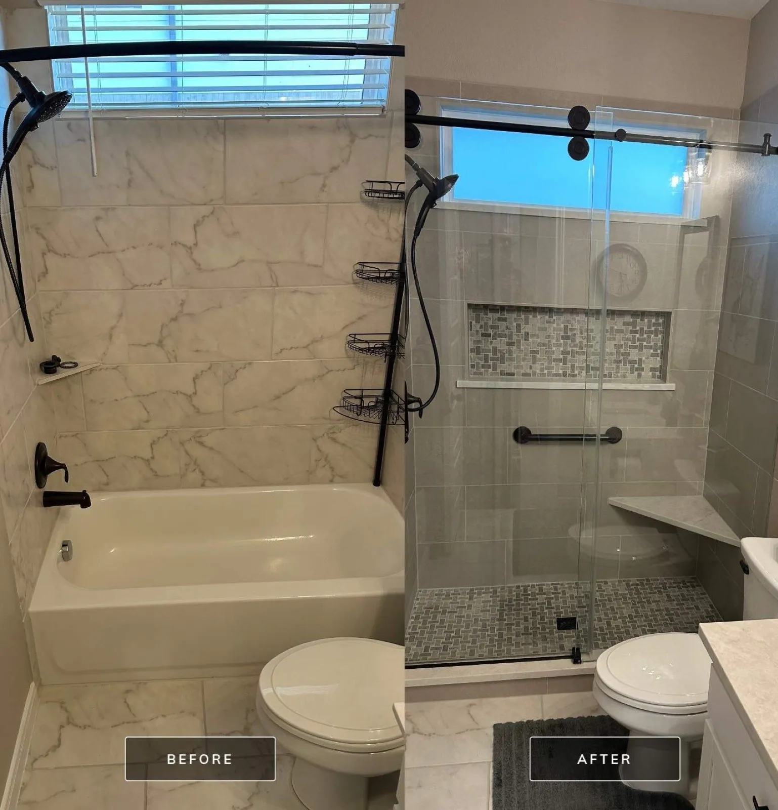 Guest Bathroom Renovation — before and after