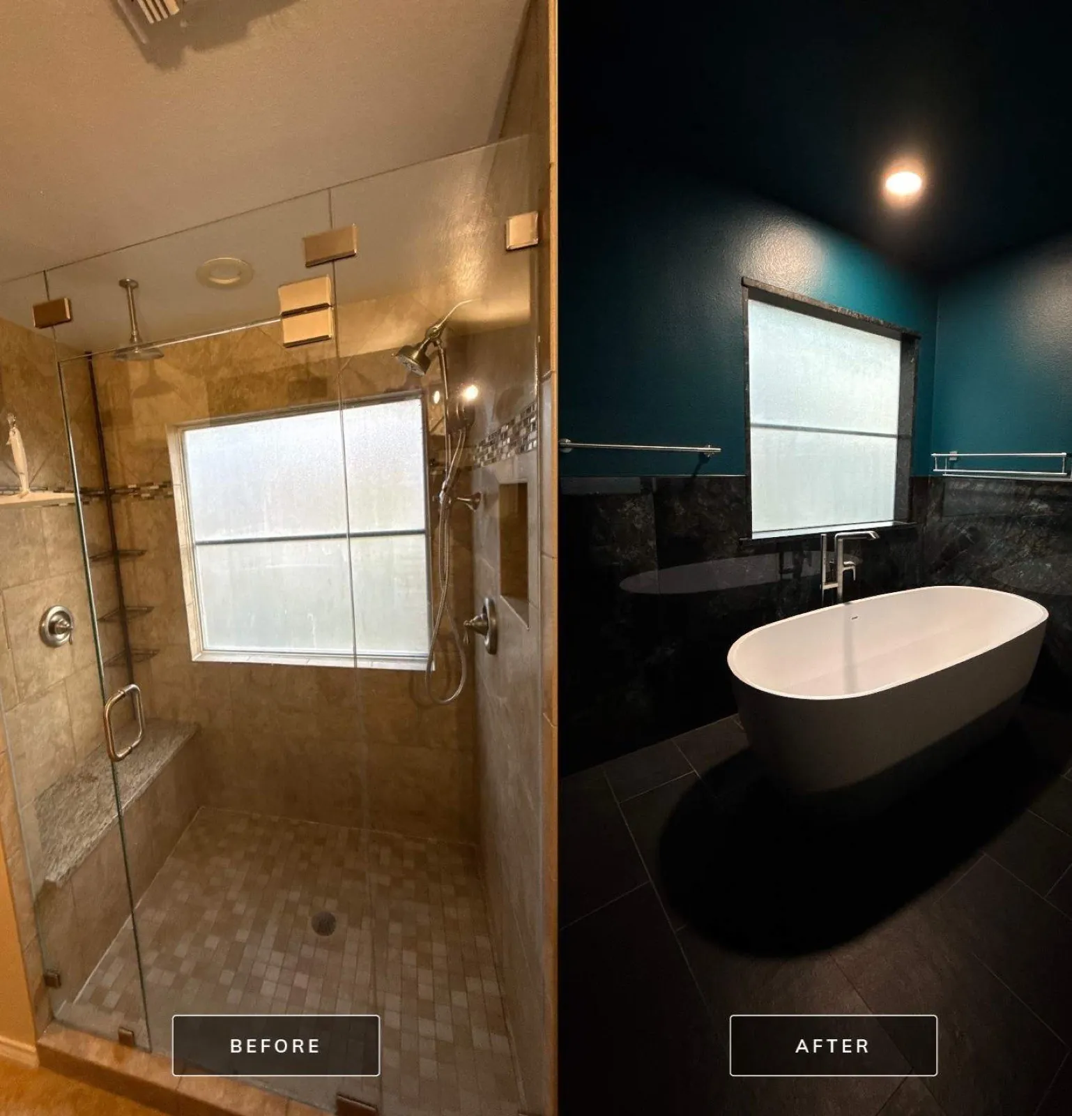 Master Bath Remodel — before and after