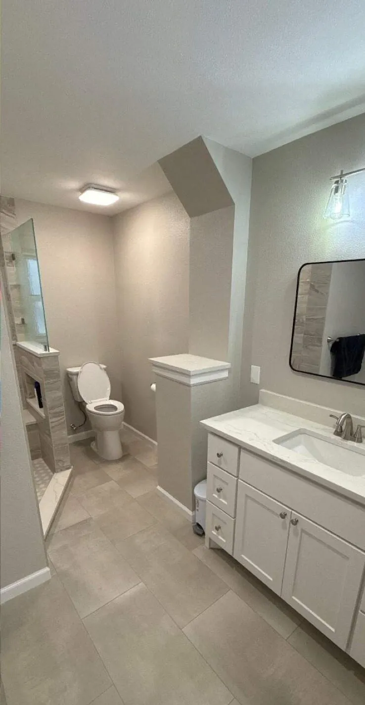 Master Bathroom Renovation — before and after