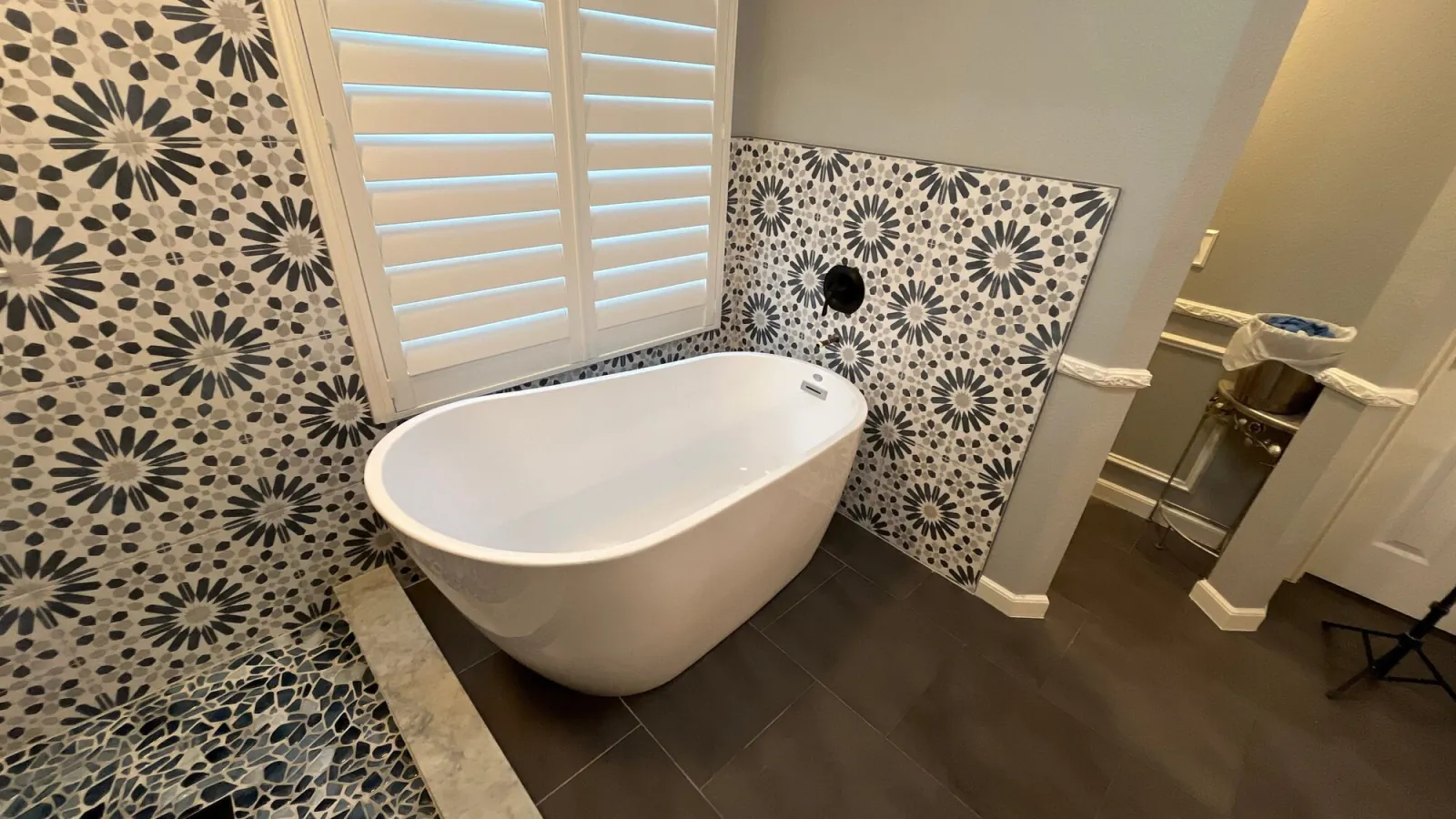 Patterned Tile Master Bath — finished